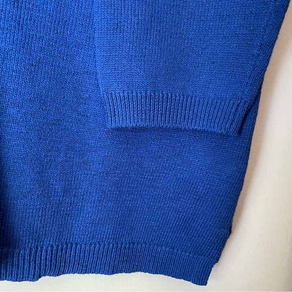 Talbots Blue Boyfriend Cardigan V-Neck Long Sleeve Button Front Size 2X Petite - Picture 7 of 16